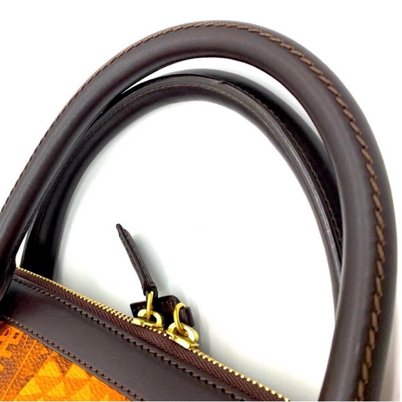 FONTANA MILANO Brown Leather PVC Bag - Picture 4 of 5